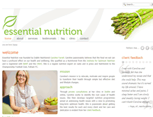 Tablet Screenshot of essential-nutrition.ie